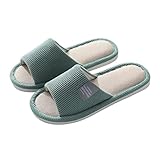 Teceyfeet Unisex Hotelslipper Hausschuhe Slippers für Damen Herren, Hausschuhe...