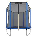 Ultrasport Gartentrampolin Uni-Jump, Kindertrampolin, Ø 183 cm, Trampolin Komplettset...