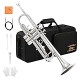 Eastar Bb Standard-Trompeten-Set für Anfänger Messing-Trompeteninstrument für Studenten...