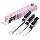 GoodBake Winkelpaletten 3er Set - 25cm, 20cm & 15cm - Streichpalette/Tortenspachtel - zum...