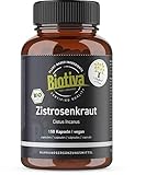 Biotiva Zistrosenkraut Bio 150 Kapseln - Cistus Incanus - graubehaarte Zistrose - ohne...