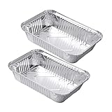 Generisch 10st Dampfpfanne Zinn Folienpfannen Serviertablett Backblech Für Backofen Mit...