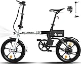 HITWAY E-Bike Klapprad 250W Li-Ion-Akku 16 Zoll E-Klapprad E-Faltrad Elektrofahrrad...