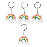 Toyvian 4 Stück Regenbogen-Schlüsselanhänger Autoteile Schlüsselanhänger Modeschmuck...