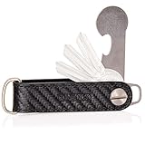 DONBOLSO® One I Key Organizer mit Einkaufswagenlöser I Etui für 1-7 Schlüssel I Leder...