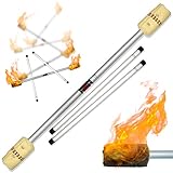 Flames 'N Games Fire Devil Sticks Set (100 mm Docht) Holzstäbe...