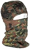 MFH Balaclava, Mission, 1-Loch, (Polyester, Flecktarn)