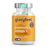 Premium Omega 3 - Triglycerid-Form (4-fache Stärke) - Höchster EPA/DHA Gehalt:...