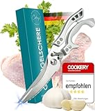 Cookery® [PREMIUM] Geflügelschere aus Edelstahl mit Sicherheits-Griff aus...