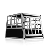 CADOCA® Hundetransportbox Aluminium Hundebox Kofferraum robust verschließbar...