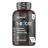 T Boost - Testosteron Booster für Männer - Mit 4000mg Maca Extrakt, Magnesium,...