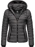 Navahoo Damen leichte Übergangsjacke Steppjacke mit Kapuze Lulana Anthracite...