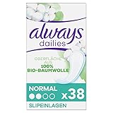 Always Dailies Slipeinlagen Damen Cotton Protection Normal, Oberfläche aus 100...