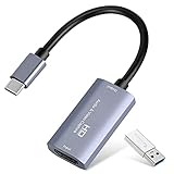 Videoaufnahmekarte, USB 3.0 HDMI auf USB C Audio Capture Card, 4K 1080P60 Capture mit...