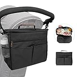 Kinderwagentasche Organizer Kinderwagen Buggy Tasche Baby Universale Multifunktionale...