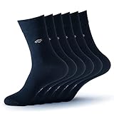 Geesy Bambus Socken 6er Paar, Unisex Bambussocken für Damen und Herren, Komfortbund,...