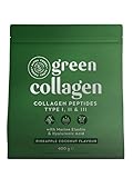 Collagen Pulver + Probiotika + Greens [400g] | Kollagen Hydrolysat Peptide Typ 1, 2 & 3 |...