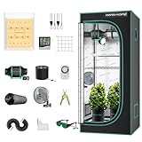 MARS HYDRO TS600 Growbox Komplettset Led Grow Tent Kit LED Grow Light Grow Lampe...