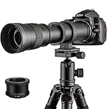 JINTU 420–800 mm Teleobjektiv für SLR-Kamera, F8.3, manueller Fokus,...