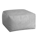 DreamRoots Pouf Hocker Comfort 70x70x40cm - Couch Hocker - Pouf Cord - Hocker...