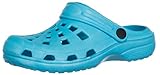 Brandsseller Damen Clog Badeschuh Gartenschuh Freizeitschuh - Farbe: Hellblau - Größe:...