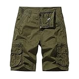 Cargo-Shorts für Herren, mehrere Taschen, Combat, Freizeit, Baumwolle, Arbeitsshorts,...