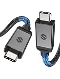 Silkland Zertifiziert USB4 Thunderbolt 4 Kabel 1.5m, 40Gbps Datenkabel, 240W 48V/5A PD3.1...