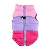 Idepet Hundemantel wasserdicht Hundepullover Winterjacke für Hund...