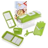 Genius Nicer Dicer Smart Gemüseschneider 6-tlg, Gemüsehobel Salatschneider...