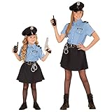 'POLICE OFFICER' (shirt, skirt, belt, hat) - (116 cm / 4-5 Years)