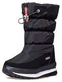 Solshine Damen Halbschaft Gefütterte Wasserdichte Schneestiefel 949 Schwarz 39EU