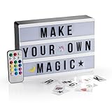 EASYmaxx LED-Leuchtkasten Light Box - Für individuelle Textbotschaften | Mega-Set mit 150...