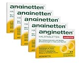 anginetten Halstabletten zuckerfrei | schmerzlindernde Lutschtabletten Honig-Zitronen...