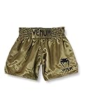 Venum Unisex Classic Thaibox Shorts, Khaki Grün / Schwarz, XL EU