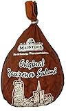 Salami Geschenk vom Metzger | Bautzner Original Salami am Stück im Leinensäckchen |...