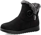 Vunavueya Damen Winterstiefel Warm gefütterte Winterschuhe Schneestiefel Winter...