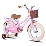 STITCH MANCHI 14 Zoll Kinderfahrrad mit Korb & Stabilisatoren für 3-5 Jahre...