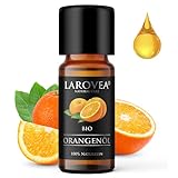 LAROVEA Orangenöl BIO 10ml - 100% Naturreines Orangenschalenöl zur Aromatherapie,...