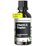 Vitamin A Tropfen – 50 ml – Vitamin A (Retinylpalmitat) in MCT-Kokosöl gelöst –...