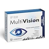 Multivision – für den Erhalt der Sehkraft – 40 Kapseln – mit Lutein und Zeaxanthin,...