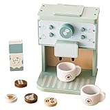 CLIUNT kaffeemaschine Kinder, kaffeemaschine kinderküche, kaffeemaschine Holz,...