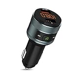 Bluetooth FM Transmitter, ZeaLife Auto Radio Transmitter QC 3.0 KFZ Wireless Bluetooth 5.3...