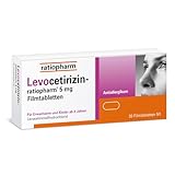 Levocetirizin-ratiopharm 5 mg Filmtabletten: Bewährte Hilfe bei Heuschnupfen,...