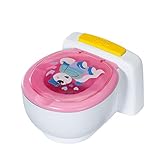 Zapf Creation 828373 BABY born Bath Toilette mit Geräuschfunktion und glitzerndem...