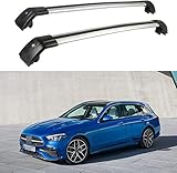 2 Stück Aluminium Dachträger Relingträger Dachgepäckträger für Benz C Class S206...