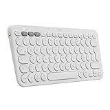 Logitech K380 kabellose Multi-Device Bluetooth-Tastatur mit Easy-Switch für bis zu 3...