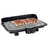 Korona 46117 Elektrischer Barbecue Tischgrill mit XXL-Grillfläche (51 x 30 cm)...