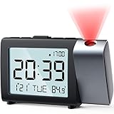 MeesMeek Projektion Digitaler Wecker: Digital Alarm Clock mit Temperatur Datum...