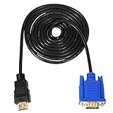 Marne Hdtv Gold Stecker Auf Vga Hd-15 Stecker 15Pin Adapter Kabel 6Ft 1.8M 1080P