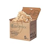 Blumixx Kaminanzünder Holzwolle Anzünder 5 kg - Ökologische Kamin- und...